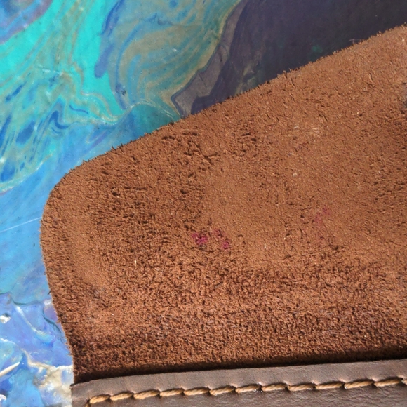 Handmade leather envelope wallet - Picture 4 of 5